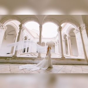 Martina Liana SEXY 3D LACE WEDDING DRESS WITH V-NECK AND BEADING